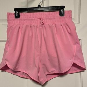 All in Motion Pink Athletic Shorts with Elastic Waistband